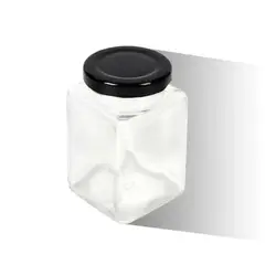 GENERICO - Botella De Vidrio 500ml Tapa Negra 12.7x9cm Máxima Versatilidad