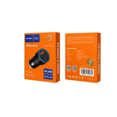 MOTOMO - Cargador Para Auto Doble Puerto Sin Cable 52,5W