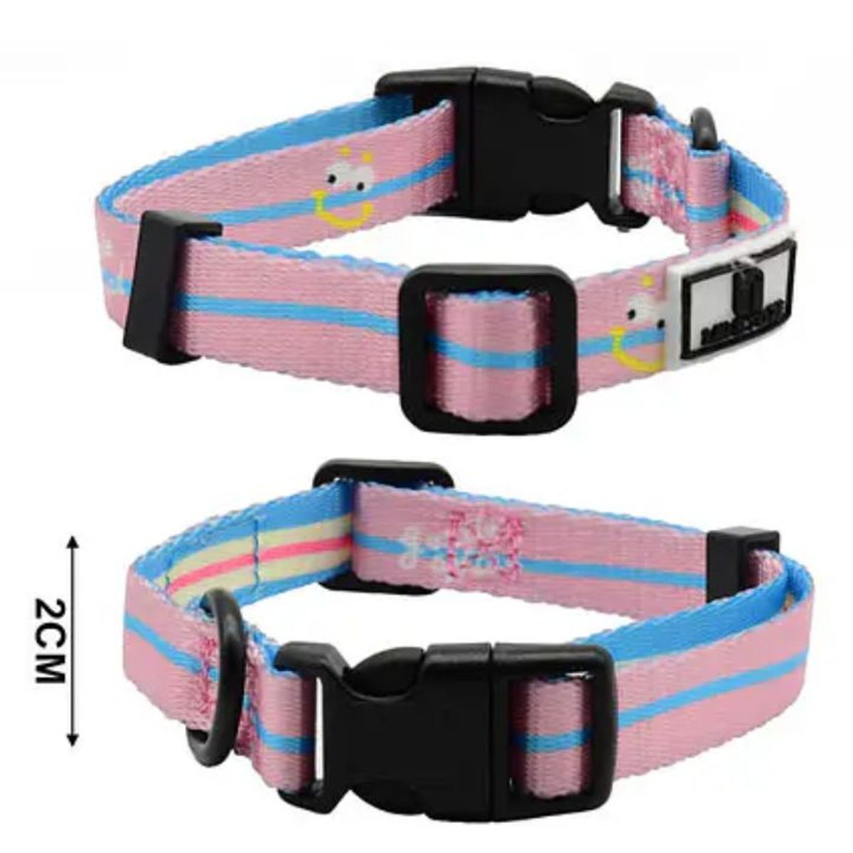 GENERICO - Collares Para Mascotas 2cm Color Surtido 1pcs  Máximo Confort