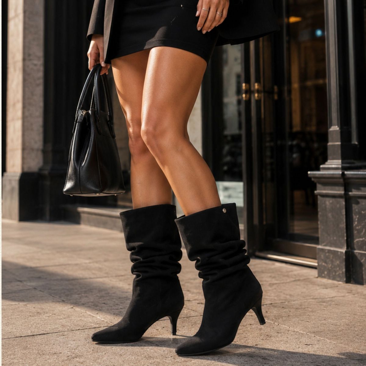 ANNY OUTFITS - Bota Caroline · Negro Gamuza