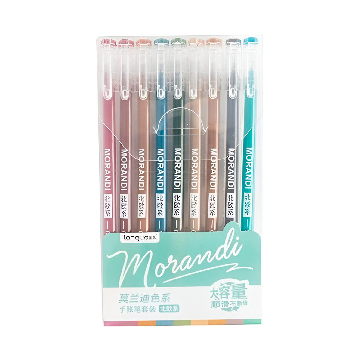 LANGUO - Lapices Gel 9 Colores 0.6mm Nordic - Languo