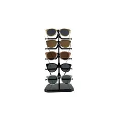 GENERICO - Estante Soporte Para 5 Lentes. Display Organizador Anteojos negro