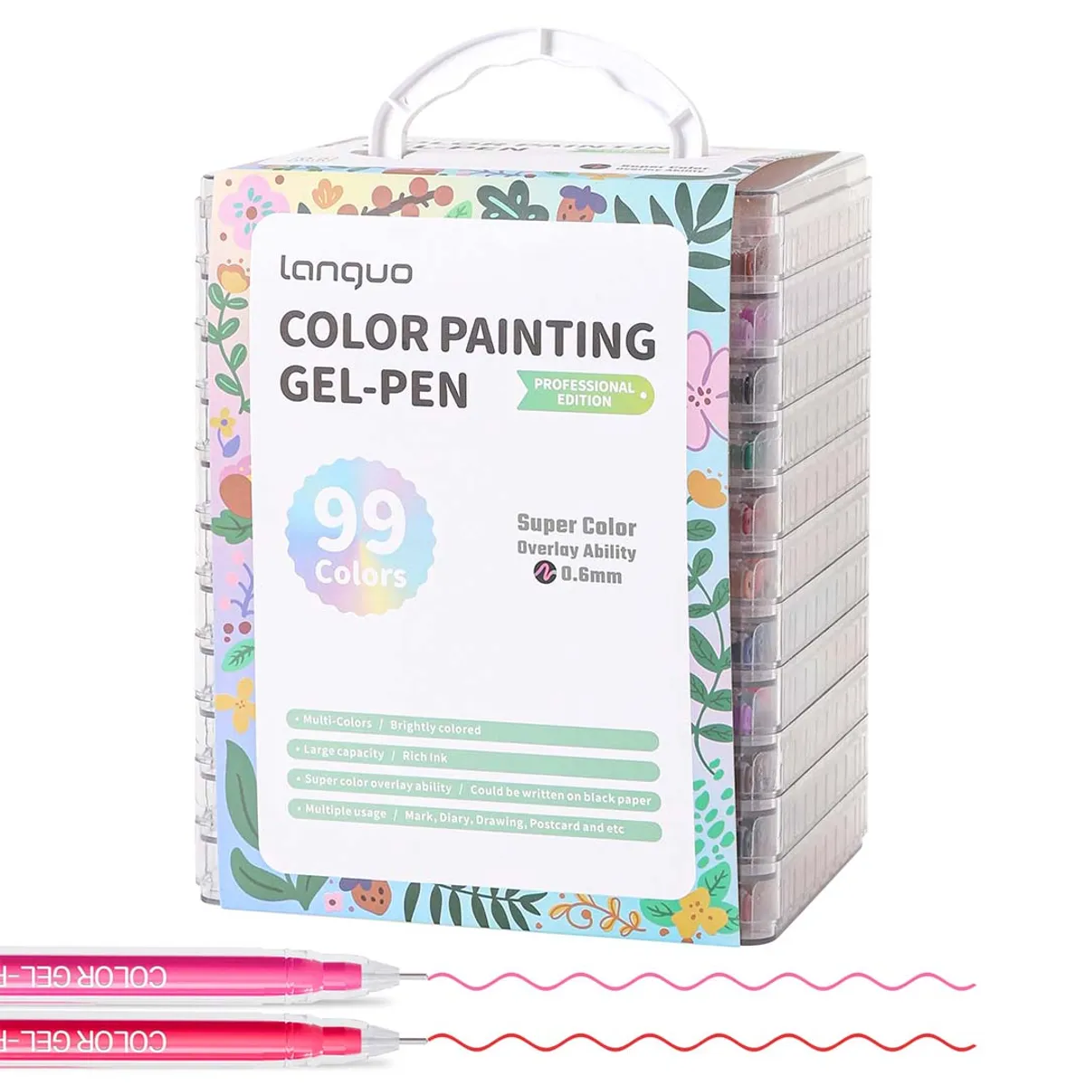 LANGUO - Set Lápices Gel 99 Colores - Languo