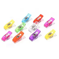 GENERICO - 100 Clips Gancho De Costura Pinzas Para Tela Multicolor Patchwork
