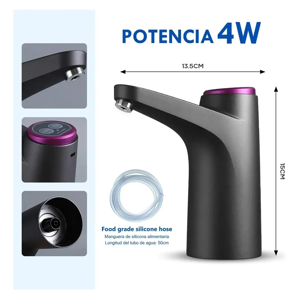 GENERICO - Dispensador De Agua Eléctrico Portátil Bomba Usb Botellon Labg