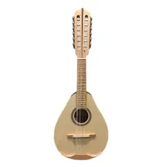 GENERICO - Mandolina De 12 Cuerdas Electroacustica Cuerpo De Caoba Con Apoya Brazos Modelo Pera