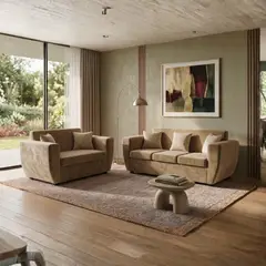 DECO OUTLET - Living Sofa Kansas 3.2 Felpa