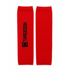 TAPE DESIGN - Medias Cortadas Color Naranjo con logo
