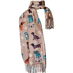 VIVAFELICIA - Bufanda Chal Canil Beige