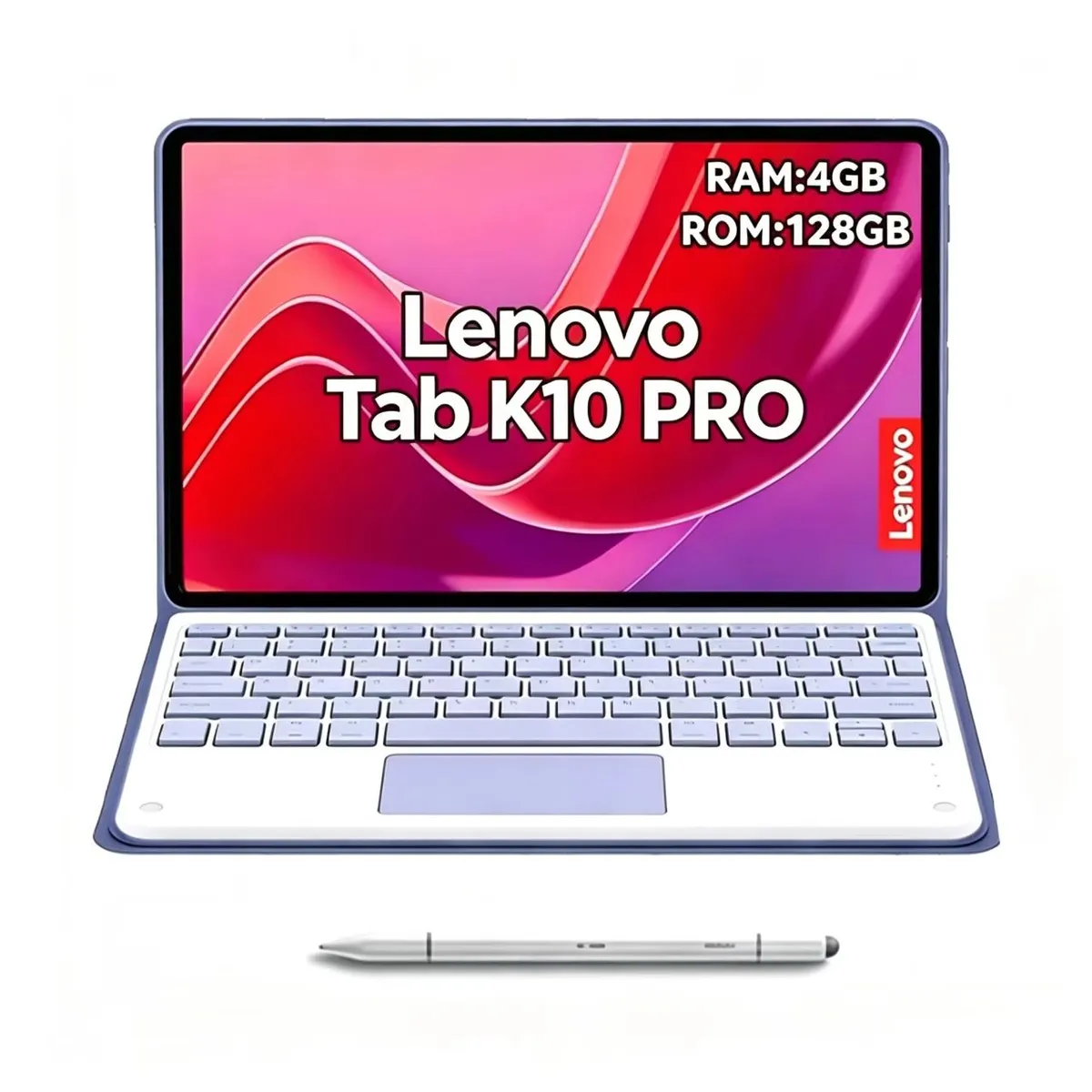 LENOVO - Tablet Lenovo K10 Pro 4GB+128GB WiFi 10.6 pulgadas y  Lápiz óptico &Teclado Púrpura
