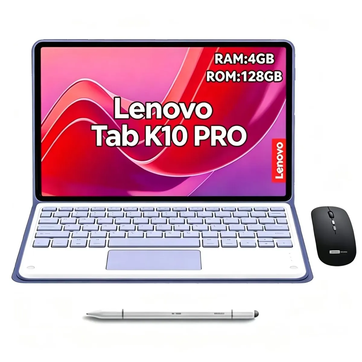 LENOVO - Tablet Lenovo K10 Pro 4GB+128GB WiFi 10.6 pulgadas y  Lápiz óptico + Mouse&Teclado Púrpura