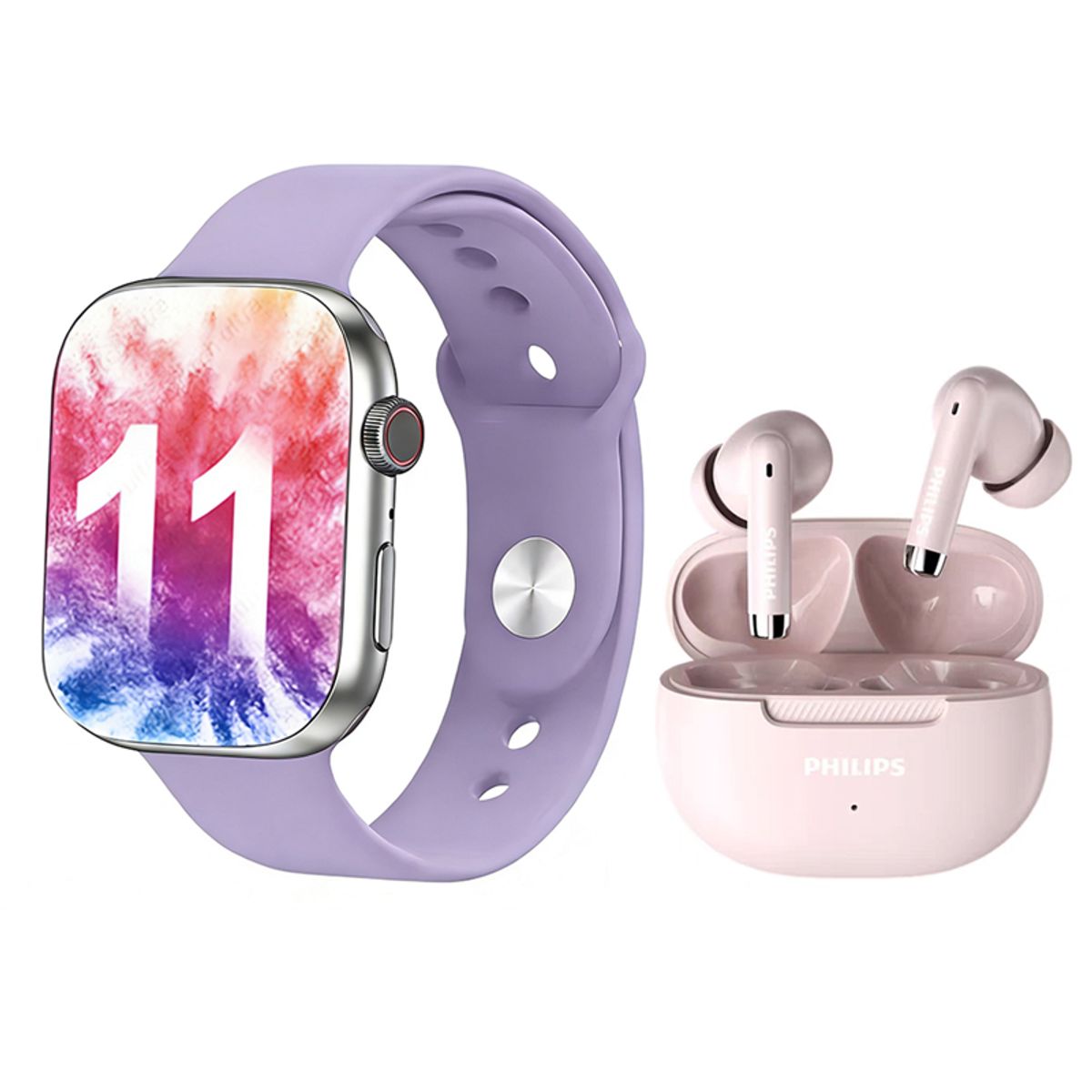 PHILIPS - Audífonos Philips TAT2020 Bluetooth y  Toumi Watch reloj inteligente