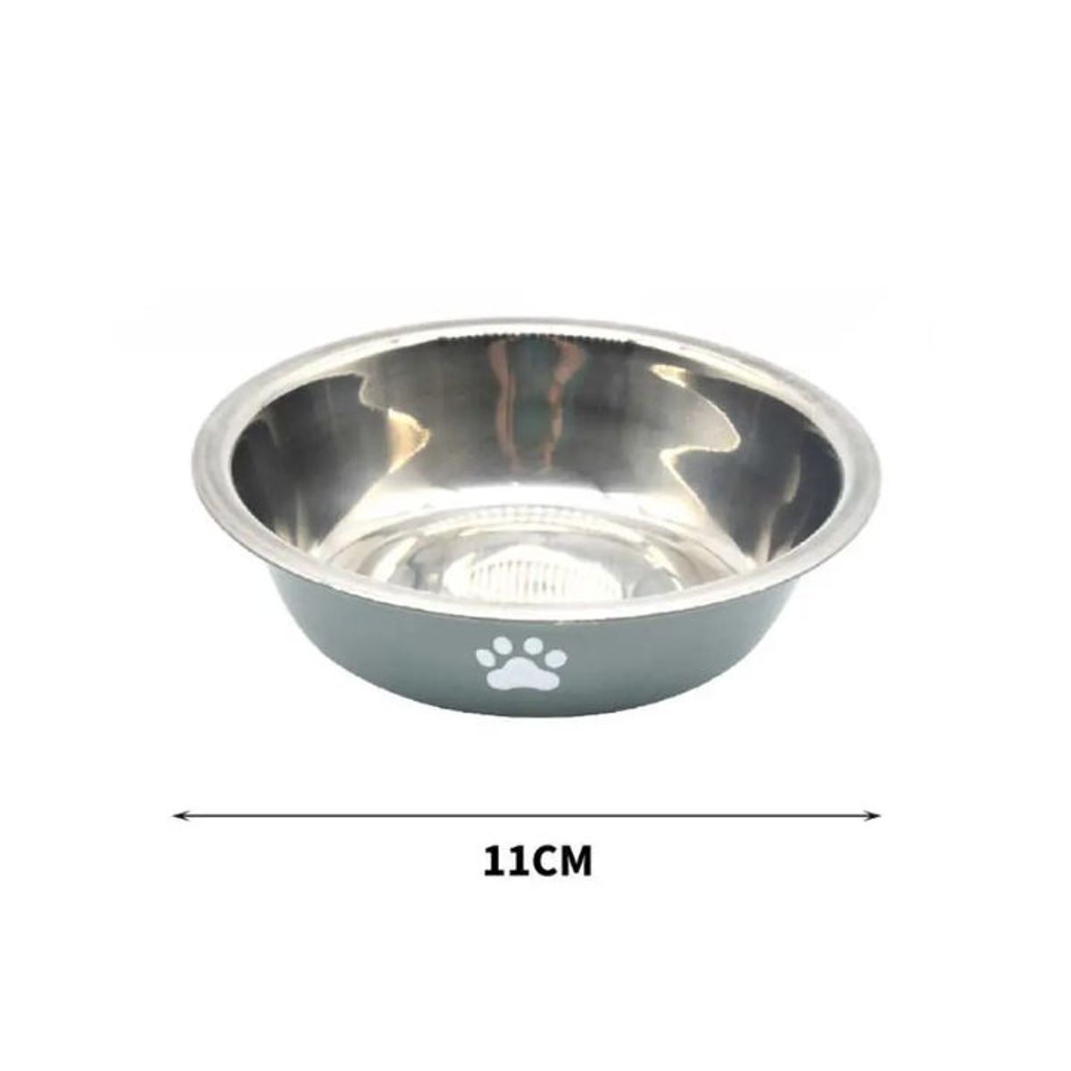 GENERICO - Comedero Metálico Para Mascotas 11cm Color Surtido 1pcs
