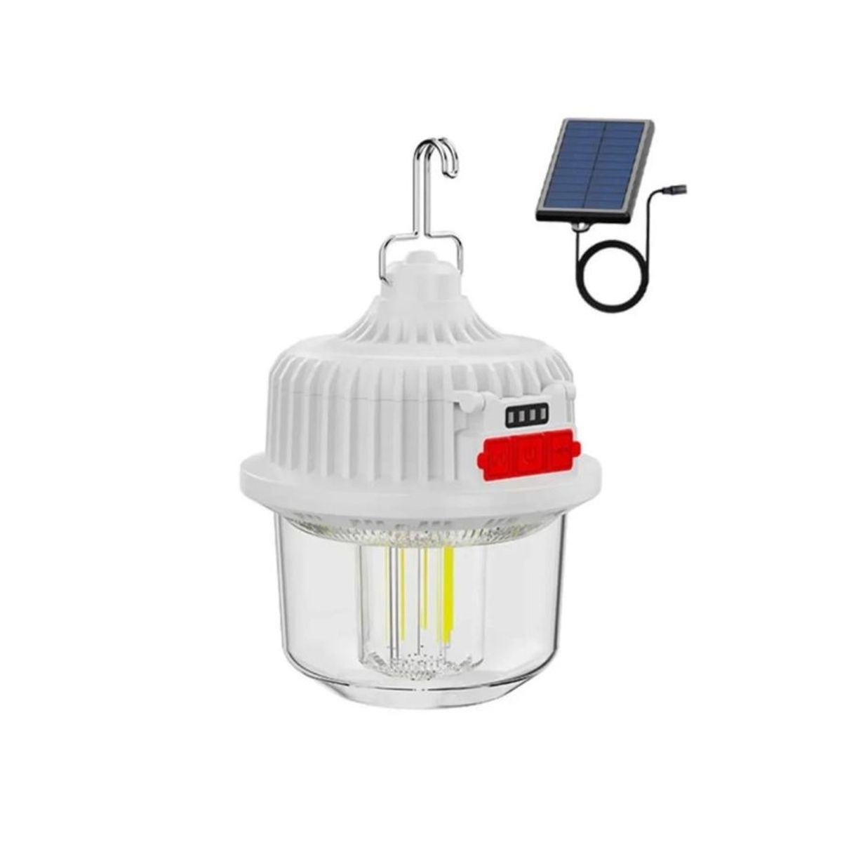 GENERICO - Foco Ampolleta Solar LED IRM 120W Emergencia Camping USB