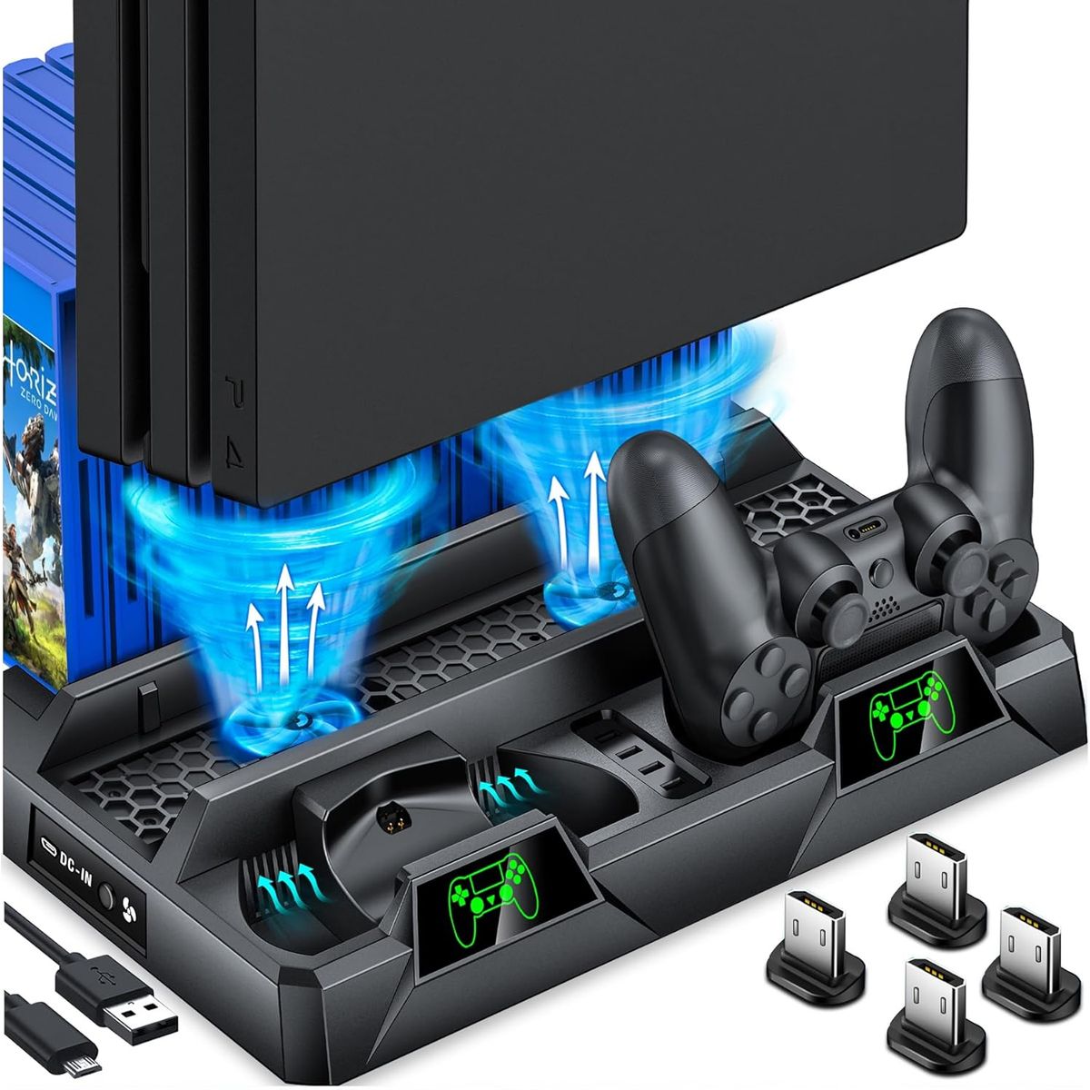 KUANGYE - Ventilador de Refrigeración Compatible con Ps4Ps4 ProPs4 Slim