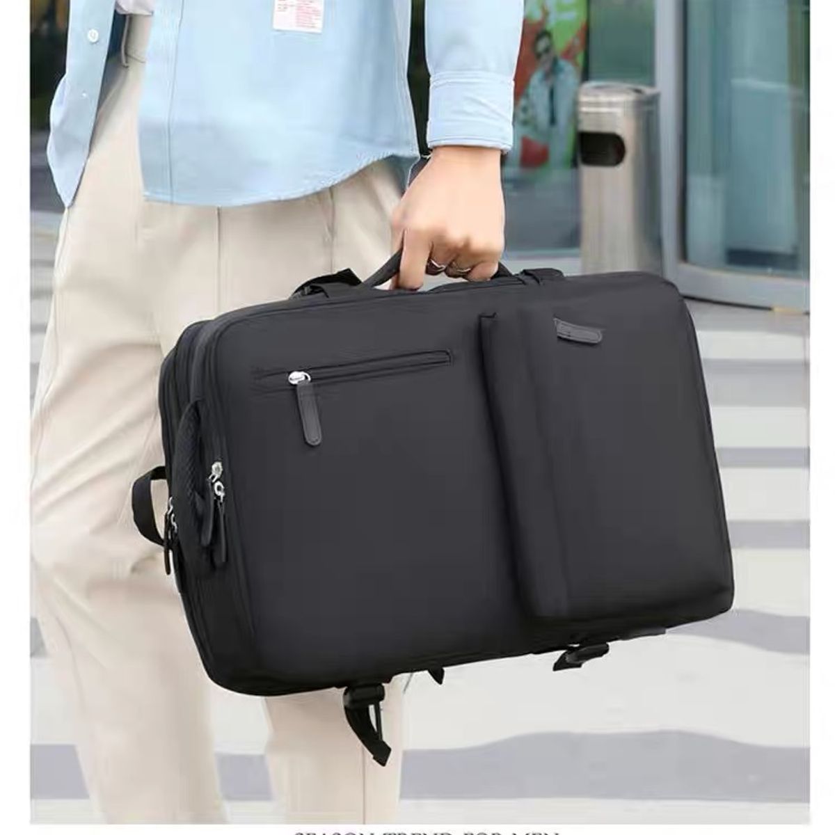 MOMO - Mochila de viaje Escalable  para mujer Maleta multifunción de gran capacidad