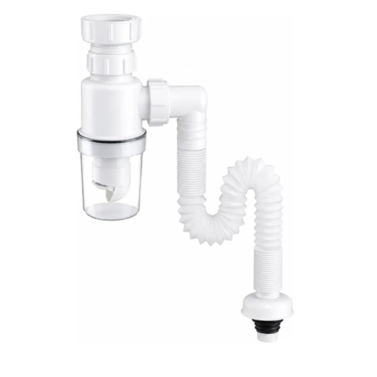 GENERICO - Sifón Flexible Plástico Universal,desodorante Retráctil 32mm