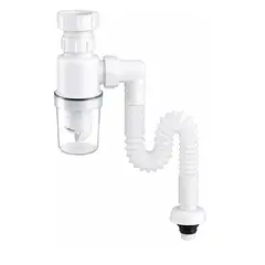 GENERICO - Sifón Flexible Plástico Universal,desodorante Retráctil 32mm