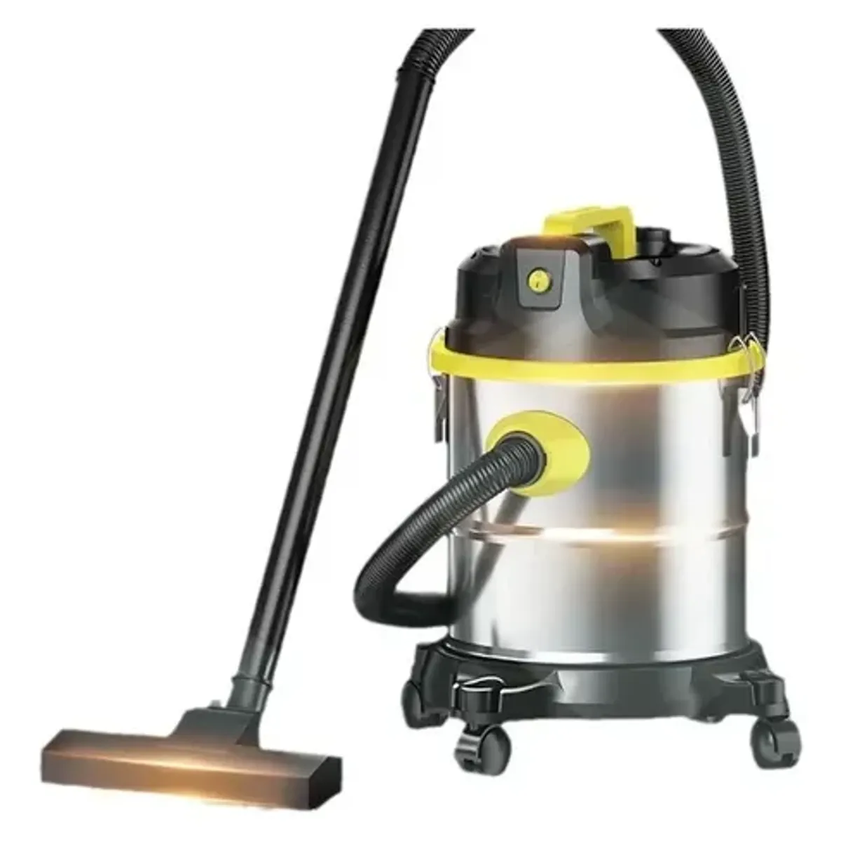 GENERICO - Aspiradora Industrial 3300w Acero Inox Aspira Sopla Y Seca Negro