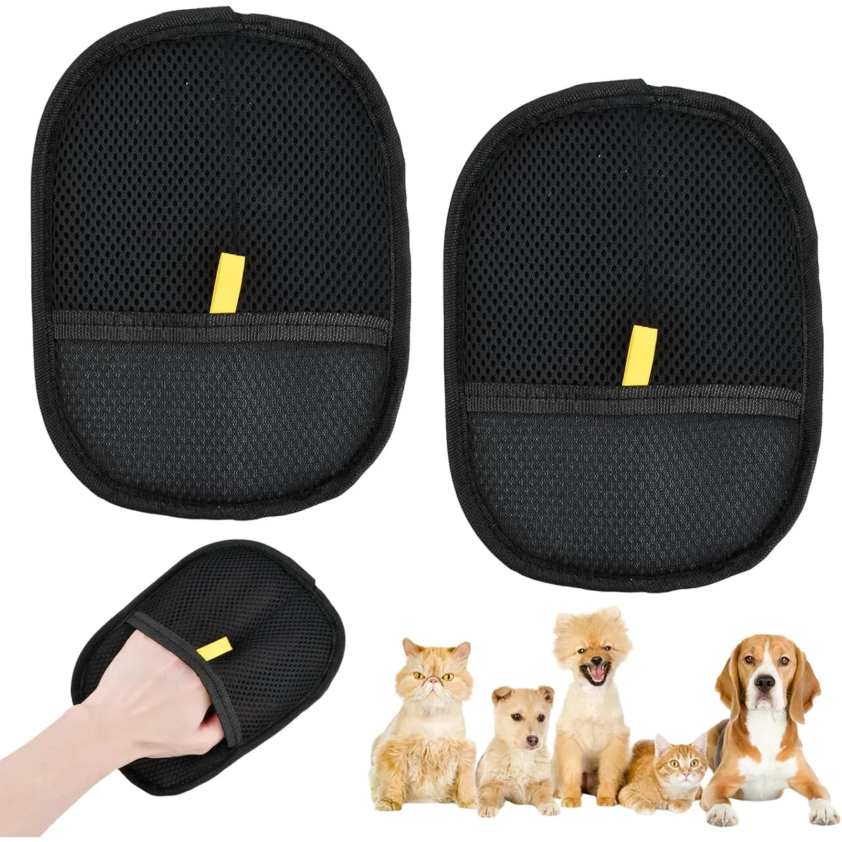 TSKY CHILE SHOPPING - 2 pcs Guantes Quita Pelo para Mascotas Guantes Reutilizables Elimina Pelos Perros,Gatos,Sofá y Ropa