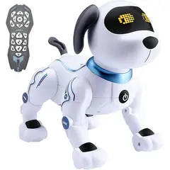 BESTOYS - Perro control remoto K16 programable con acrobacias, sonidos recargable