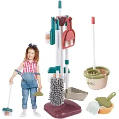 AIZO - Set Juguete Limpieza Niños Montessori 18 Pcs Con Soporte