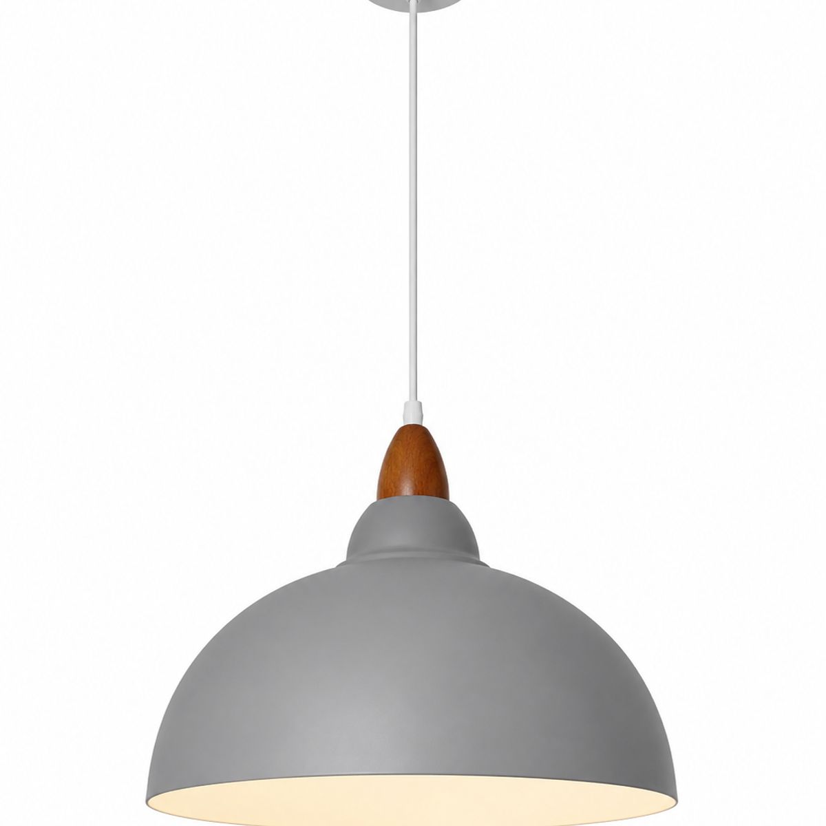 GENERICO - Lámpara Colgante Nórdica Gris 40 cm