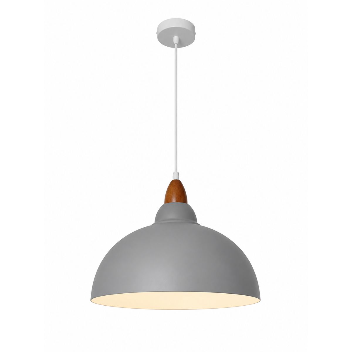 GENERICO - Lámpara Colgante Nórdica Gris 40 cm