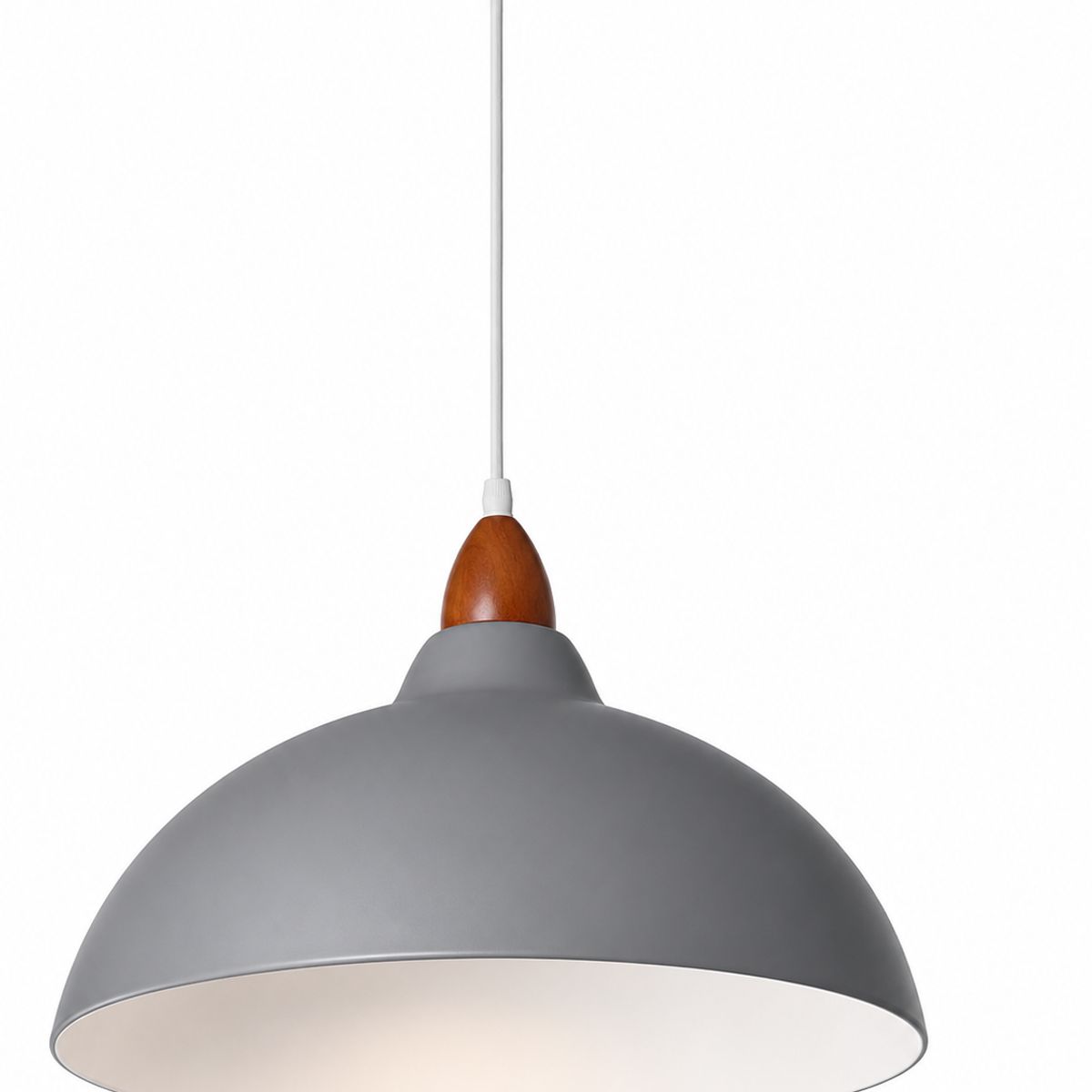 GENERICO - Lámpara Colgante Nórdica Gris 40 cm
