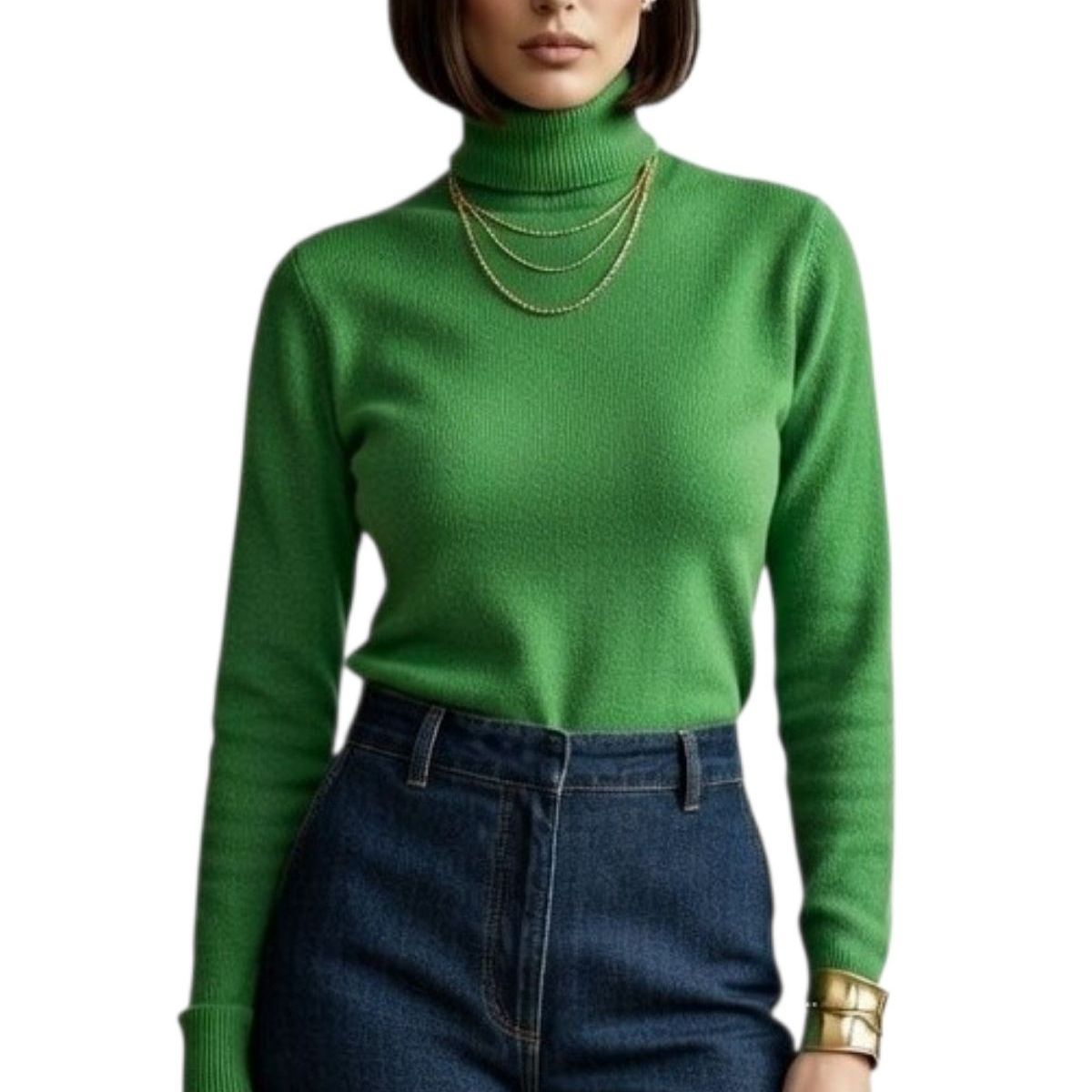 LOOK SHOP - Beatle Mujer, Cuello Tortuga, Tejido Algodón Premium 6019