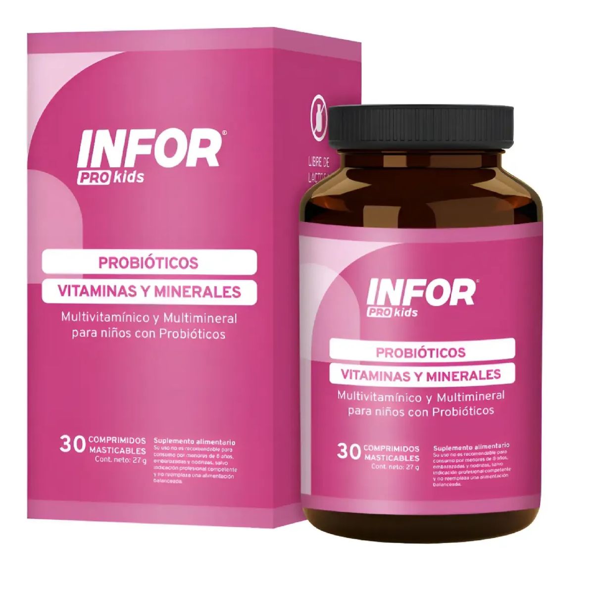INFOR - Infor Pro Kids Probioticos + Vitaminas Y Minerales 30 Mastic