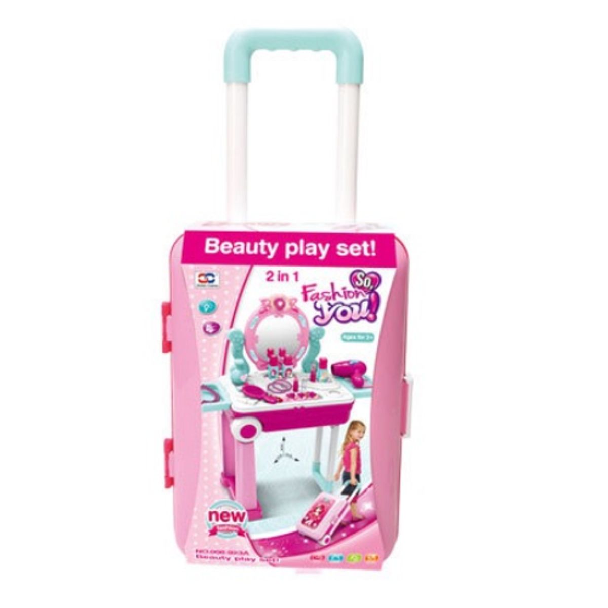 GENERICO - Set De Belleza Infantil Maleta Con Ruedas Tocador Maquillaje