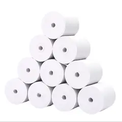 GENERICO - 25 Rollos Térmicos 80x80 Mm Cinta Papel Impresora Térmica