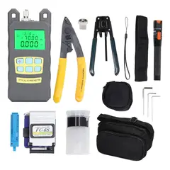 GENERICO - KIT HERRAMIENTAS FIBRA ÓPTICA MEDIDOR POTENCIA CORTADORA FC-6S