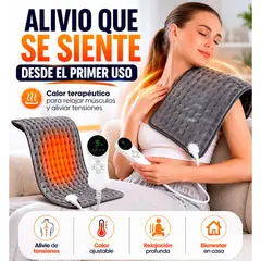 MOVI - VITAWARM™ Manta Eléctrica para Fisioterapia - Calor Terapétutico Ajustable - Relajación y Bienestar