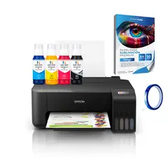 EPSON - Impresora Etank L1250 + Tintas Sublimación Hoby Print + Papel
