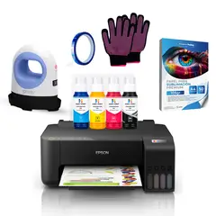 EPSON - Impresora Etank L1250 + Tintas Sublimación Hoby Print + Mini Sublipress