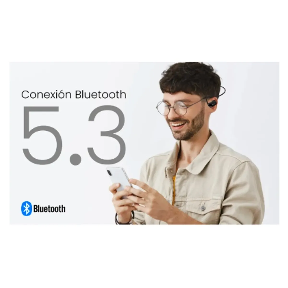 GENERICO - Audifonos Bluetooth Deportivos Blancos
