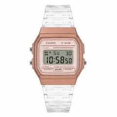 CASIO - Reloj de pulsera unisex F-91WS-7A3 marcos bronce