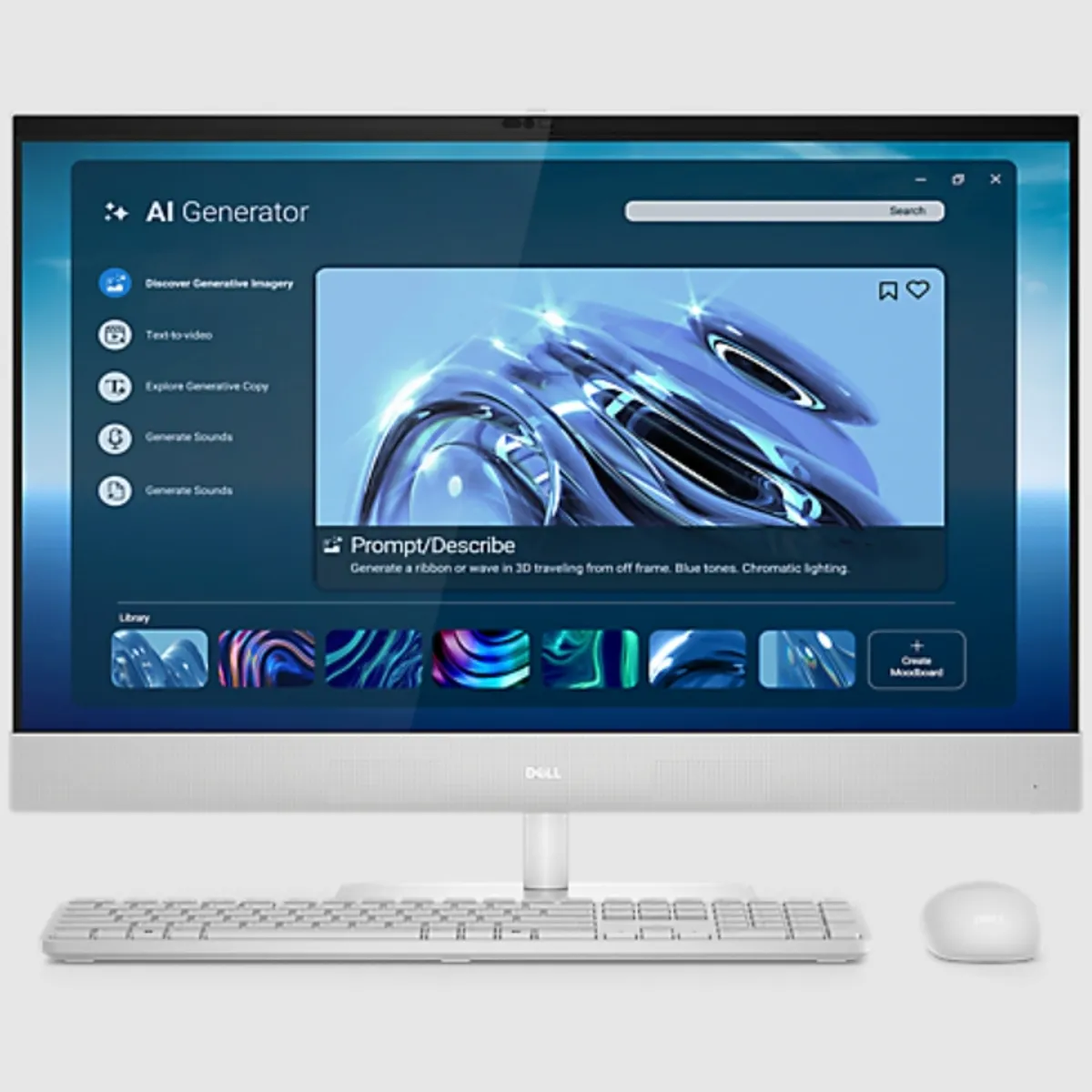 DELL - All-in-One Desktop Dell 27" Intel Core 7 355 32GB RAM 1TB SSD FHD Touch Screen Windows 11