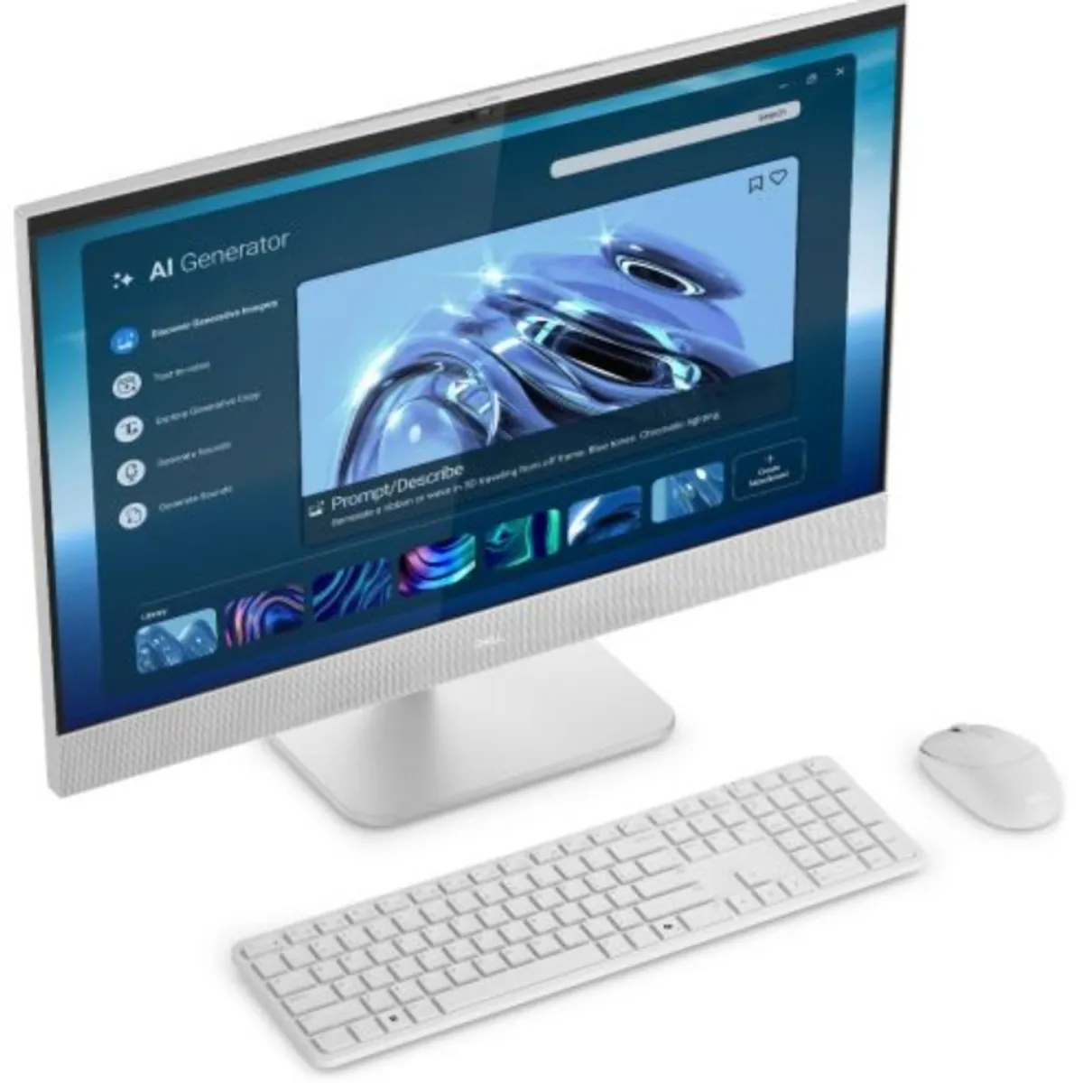 DELL - All-in-One Desktop Dell 27" Intel Core 7 355 32GB RAM 1TB SSD FHD Touch Screen Windows 11