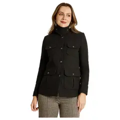LORENZO DI PONTTI - Chaqueta Marengo Estilo Casaca con Bolsillos y Cuello Alto
