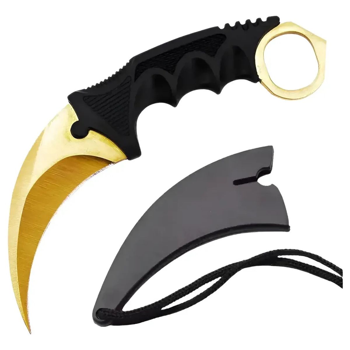 GENERICO - Cuchillo Táctico Karambit Camping Caza