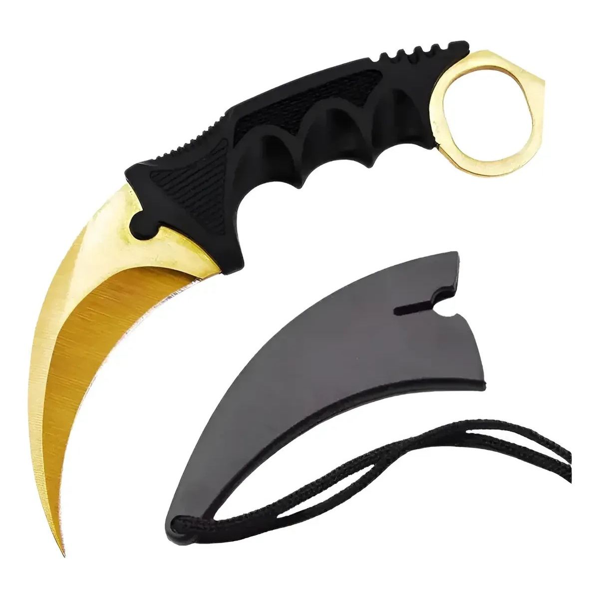 GENERICO - Cuchillo Táctico Karambit Camping Caza