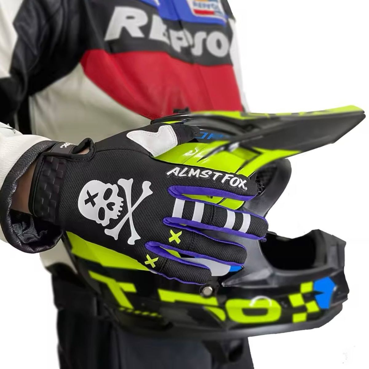 GENERICO - Guantes de Moto y Bici ALMST FOX