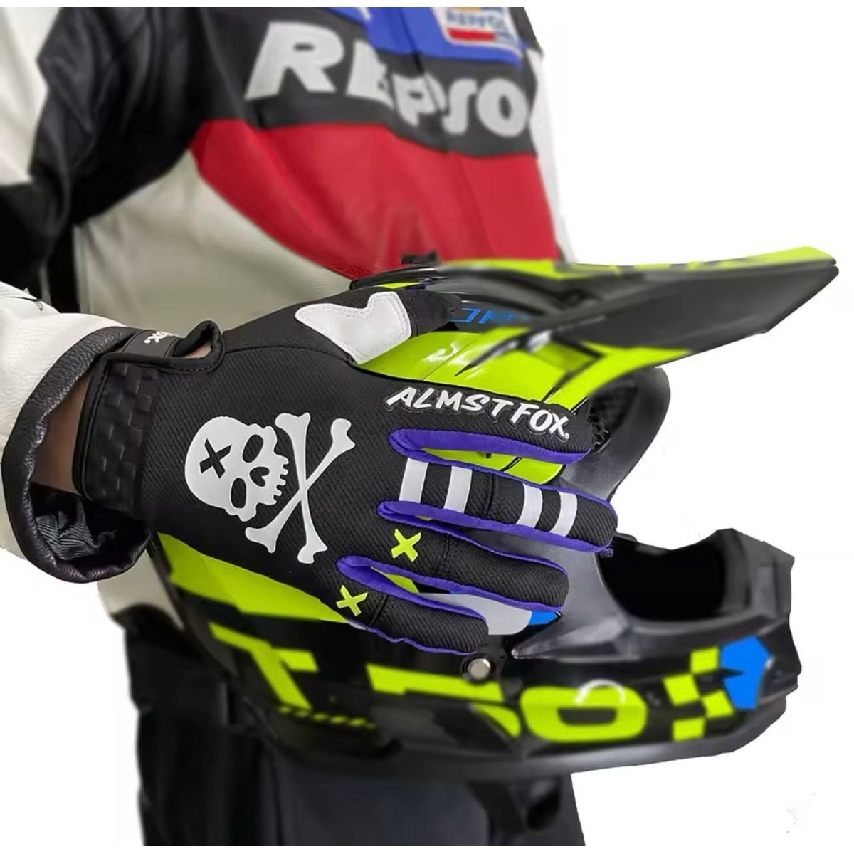 GENERICO - Guantes de Moto y Bici ALMST FOX