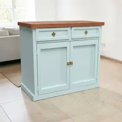 MGR MUEBLES - BUFFET RUSTICO COLOR MENTA