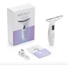 GENERICO - Masajeador Facial Cuello Led Antiedad Antiarrugas 3 Niveles