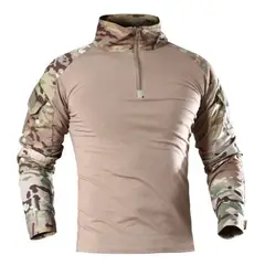 GENERICO - Polera Tactica Combat Hombre Manga Larga Militar