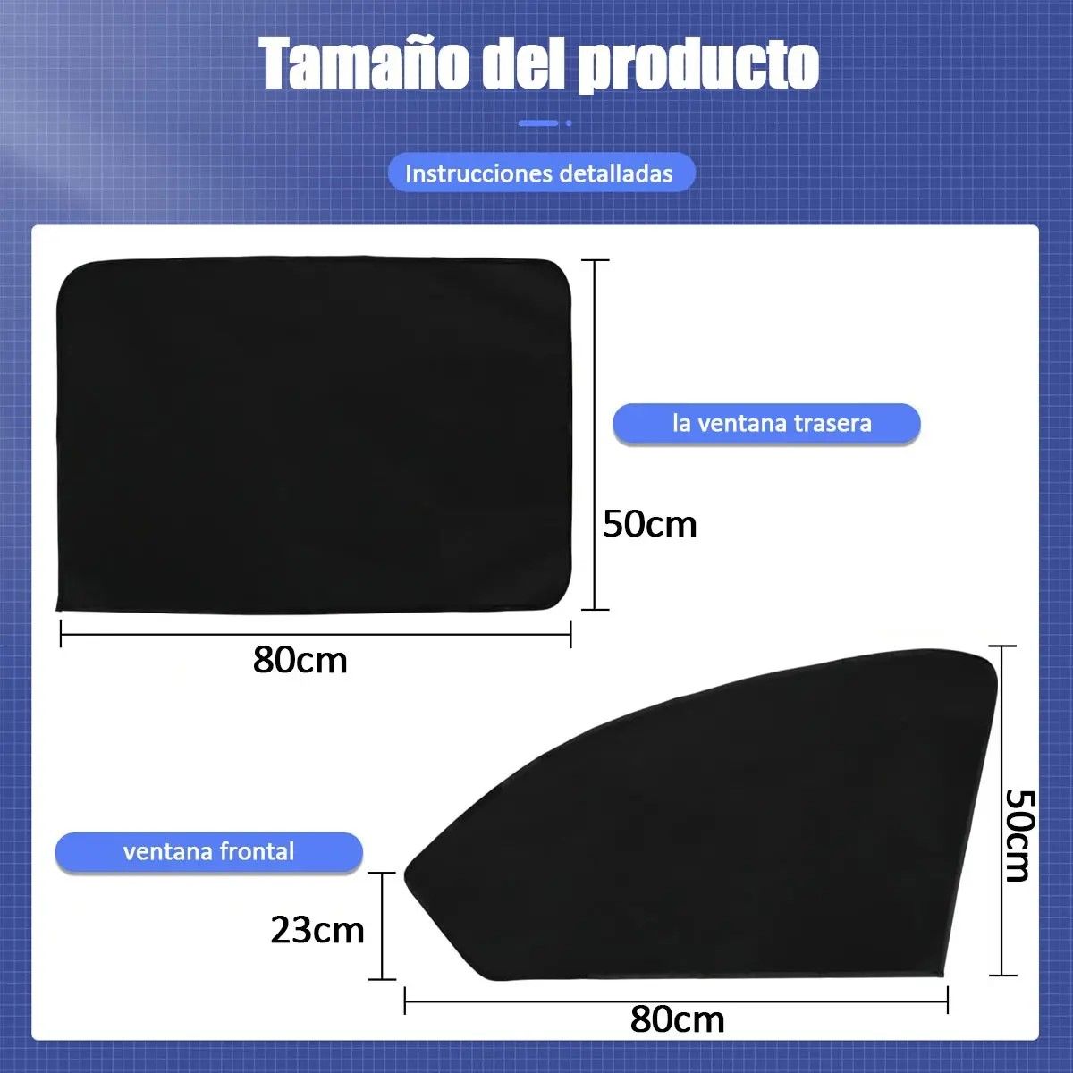GENERICO - 4pcs Parasoles Magnéticos Para Ventana Lateral De Automóvil BELUG